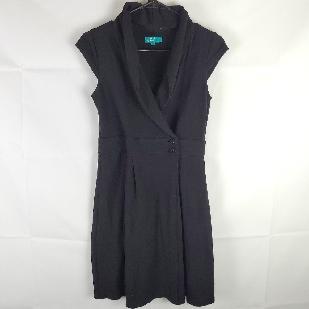 Vfish Button Above Knee Dress Womens S Office Going Out Coquette Old Money